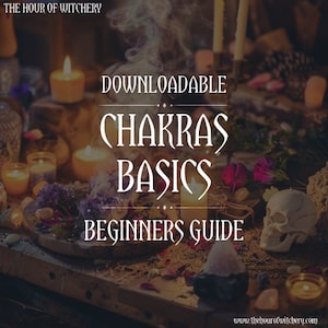 Chakras Guide, Downloadable, Basics, PDF file, Spiritual Journey, Learning, Education, Witch Beginner, Witchcraft