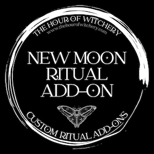 New Moon Ritual Add-On, Spell Extra, Stronger Spell, New Moon Energy, Order ONLY On the Day of New Moon, white magic, folk, light magic