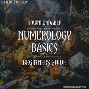 Numerology Guide, Downloadable, Basics, PDF file, Spiritual Journey, Learning, Education, Witch Beginner, Witchcraft