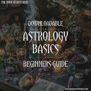 Astrology Guide, Downloadable, Basics, PDF file, Spiritual Journey, Learning, Education, Witch Beginner, Witchcraft
