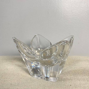 SIGNED ORREFORS SWEDEN Votive Candle Holder