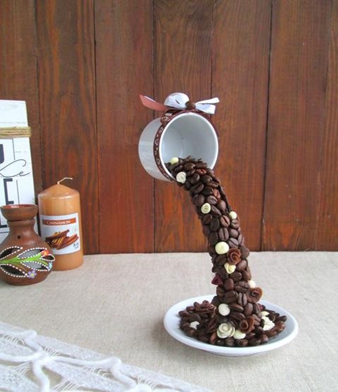 Floating Coffee Cup Decor with Coffee Smell Kitchen Decor Etsy