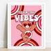 Bear Poster Rainbow Y2K Print Home Decor Art Good Vibes Room Aesthetic 2000s 90s Colourful Rainbow Groovy Prints Photo Frame A3 A4 A5