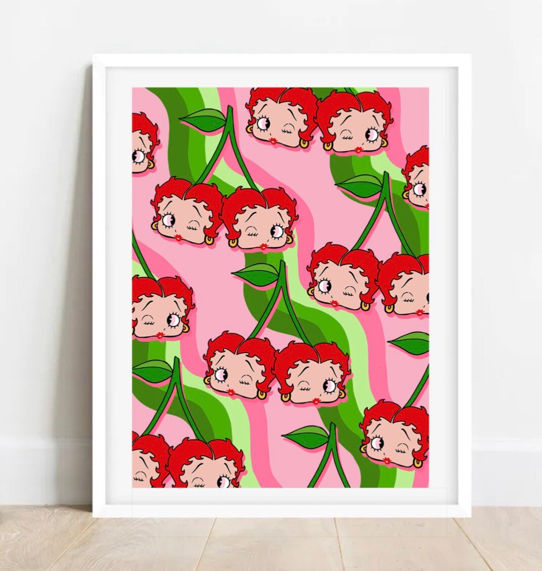 Art & Collectibles Betty Boop Cherry Y2K Print funky Home Decor Art