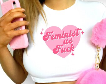 Feminist Crop Top Girls Rule Crop Top. Girl Power Crop Top Boss Bitch Organic Crop Top Boss Ass Bitch Crop Top Bad Bitch Crop Top