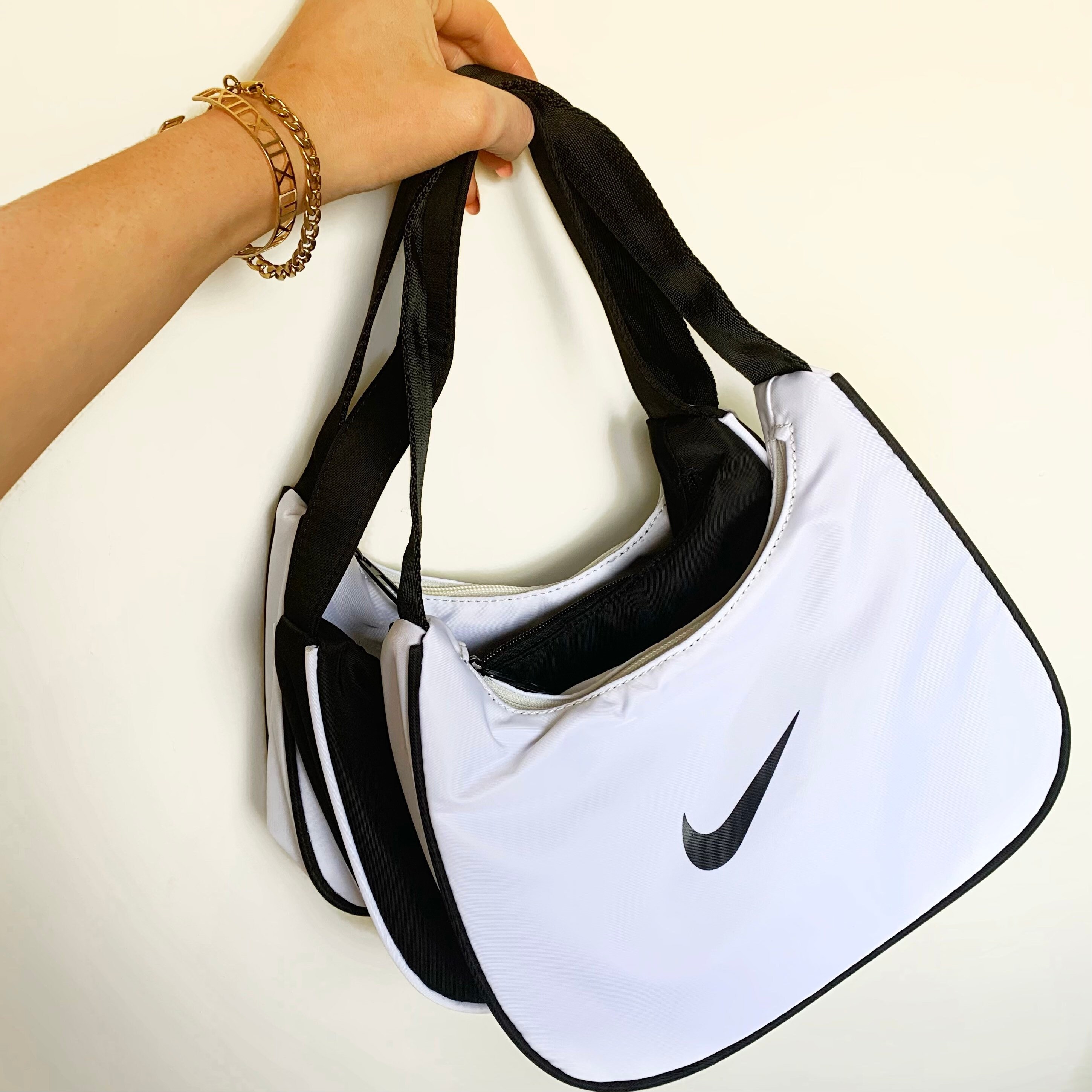 SALE Nike Shoulder Bag White Black swoosh Blue Green Pink Under arm C…
