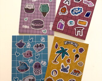 Summer sticker sheets