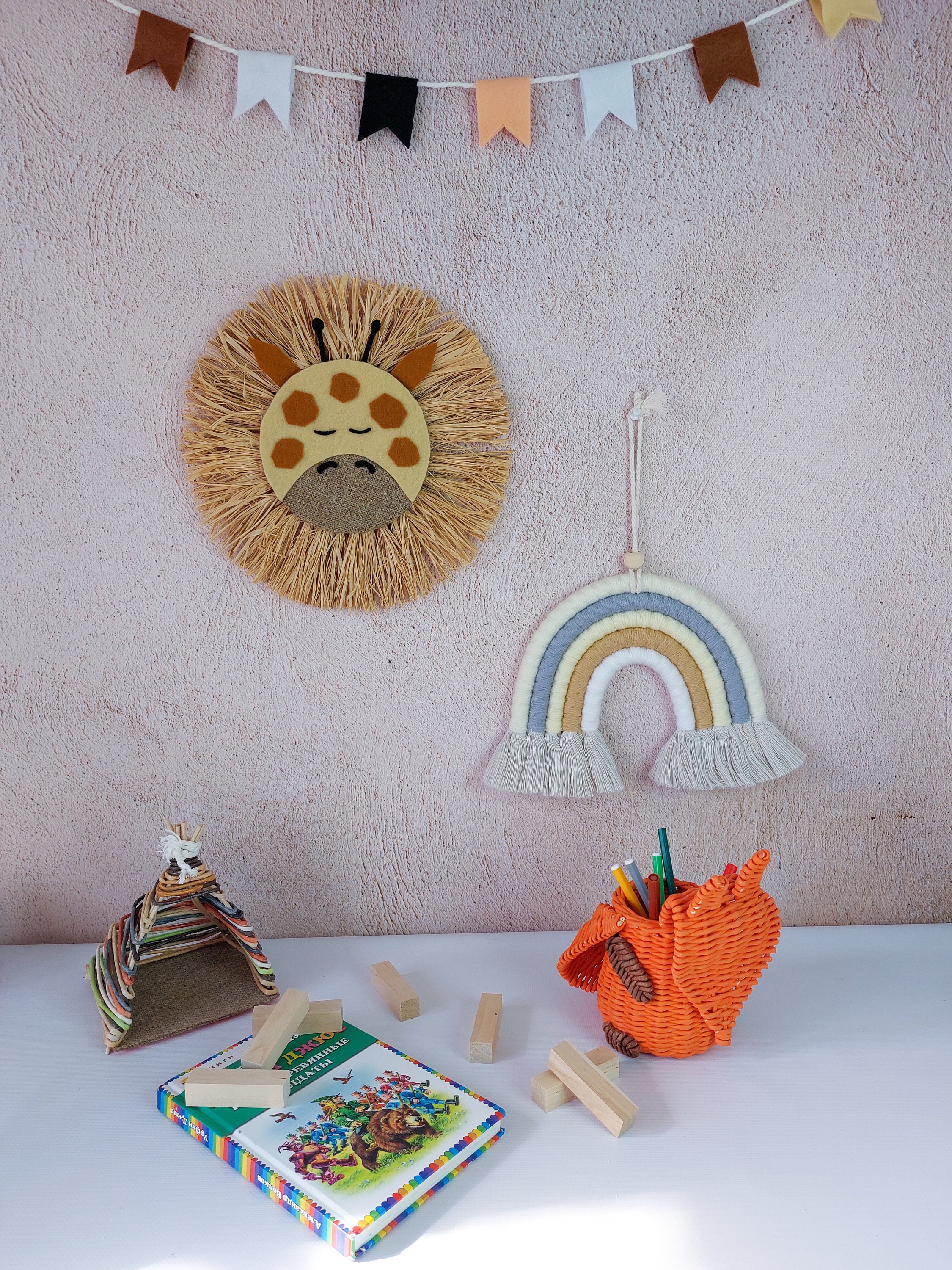 Giraffe Wandbehang Giraffe Dekorationen Giraffenkopf | Etsy