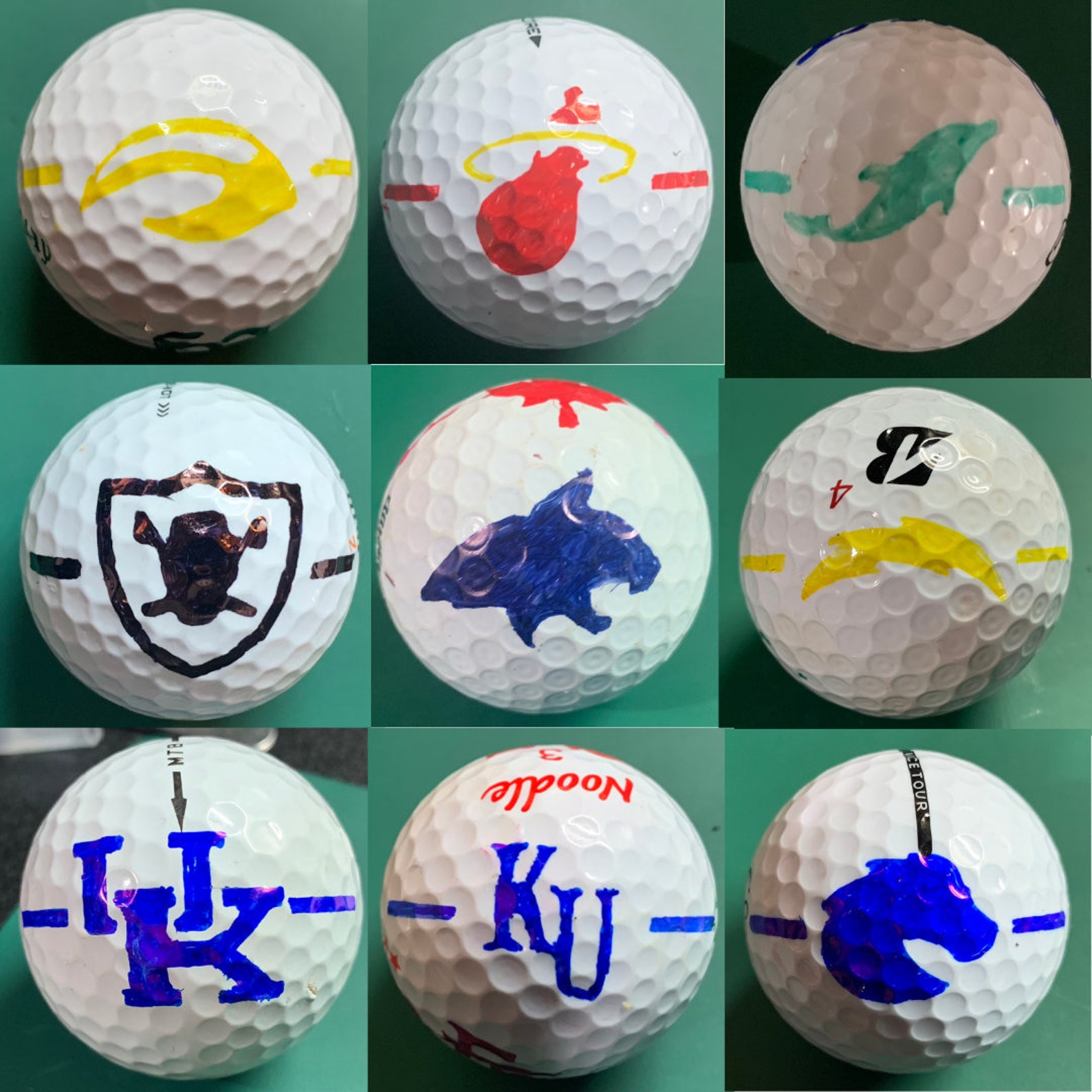 Custom Team Brand or Personalized Golf Ball Logo Etsy Australia