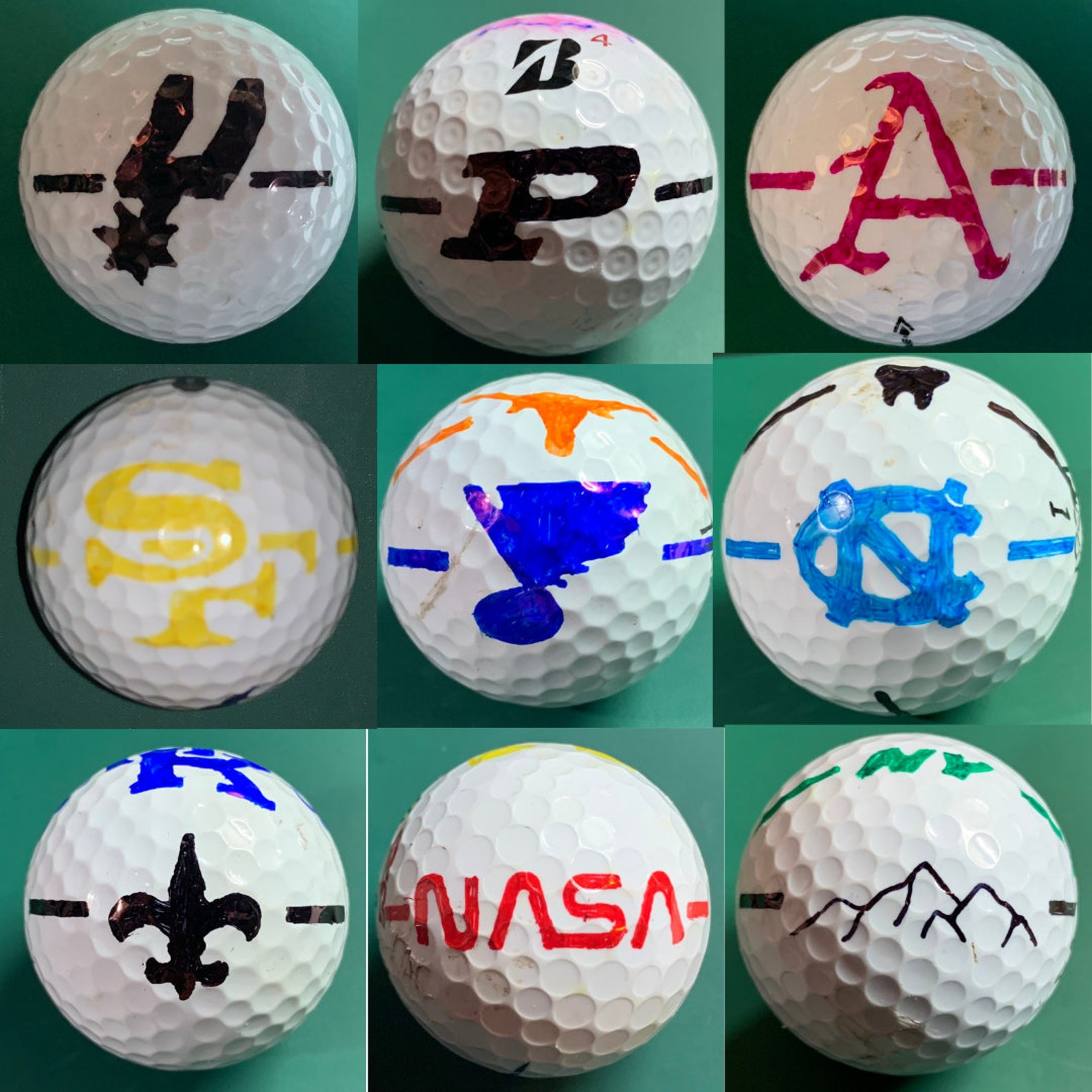 Custom Team Brand or Personalized Golf Ball Logo Etsy Australia