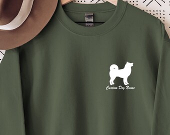 Personalized Akita Mom Sweatshirt, Akita Dog Mom Hoodie, Custom Sweatshirt for Dog Mom, Customized Dog Name Hoodie, Mothers Day Gift, E321