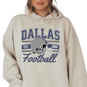Dallas Football Sweatshirt, Dallas Cowboys Football Sweatshirt Gift Merch for Game Day, Football Fan Gift, Football Lover Hoodie, E1249