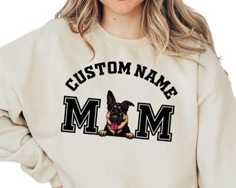 Personalized German Shepherd Owner Hoodie, Gift for German Shepherd Lover, Mothers Day Gift, German Shepherd Mom Hoodie, E806