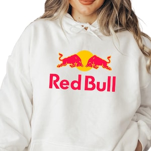 Red Bull Energy Drink Lover Hoodie, Red Bull Gift, Red Bull Logo Sweatshirt, Red Bull Energy Drink Hoodie, Gift for Red Bull Lover, E1212