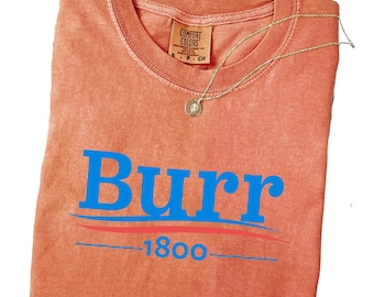 Burr 1800 Comfort Colors® Shirt, Hamilton Musical Character Shirt, Aaron Burr Historic Drama Shirt, Revolutionary Election Stage Shirt