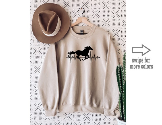 Horse heartbeat hoodie deals
