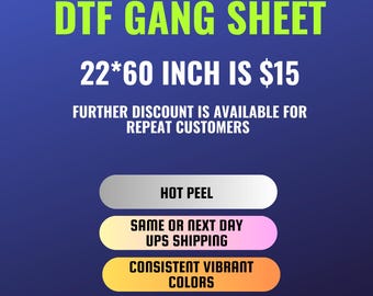 DTF Gang Sheet Transfer Vinyl