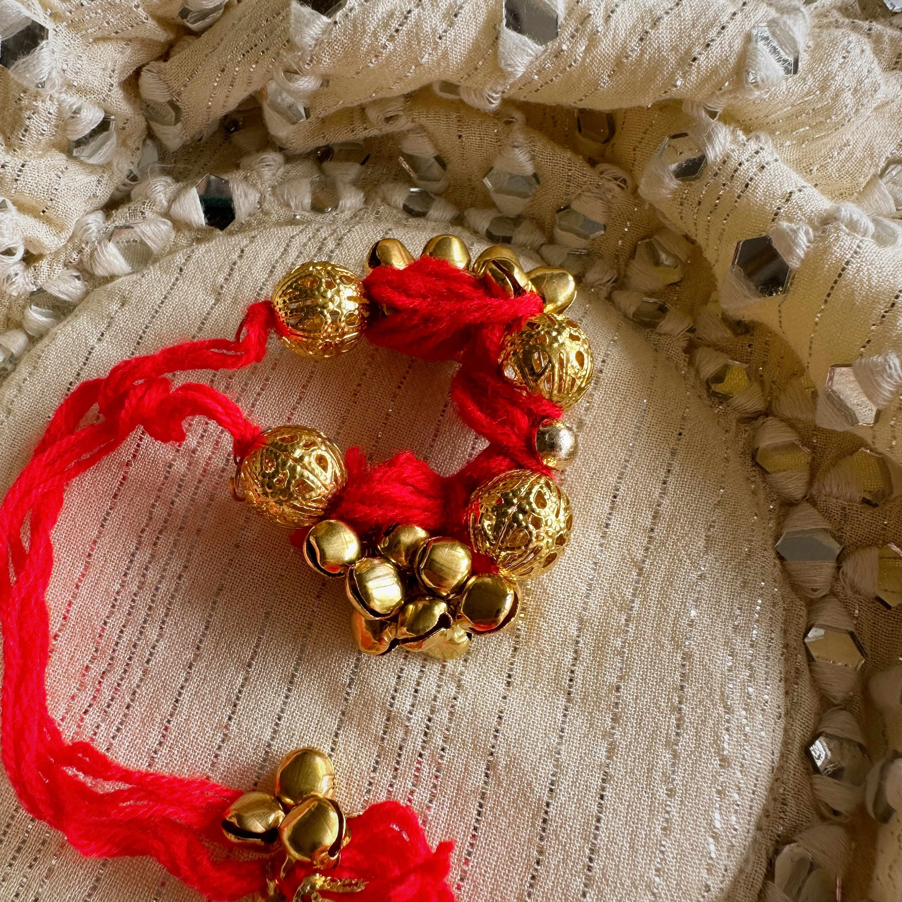 South Asian Wedding Bright Red Gold Thread Bracelet Ganne Ganey Gana Ganai for Maiyan haldi mayoun Etsy Australia