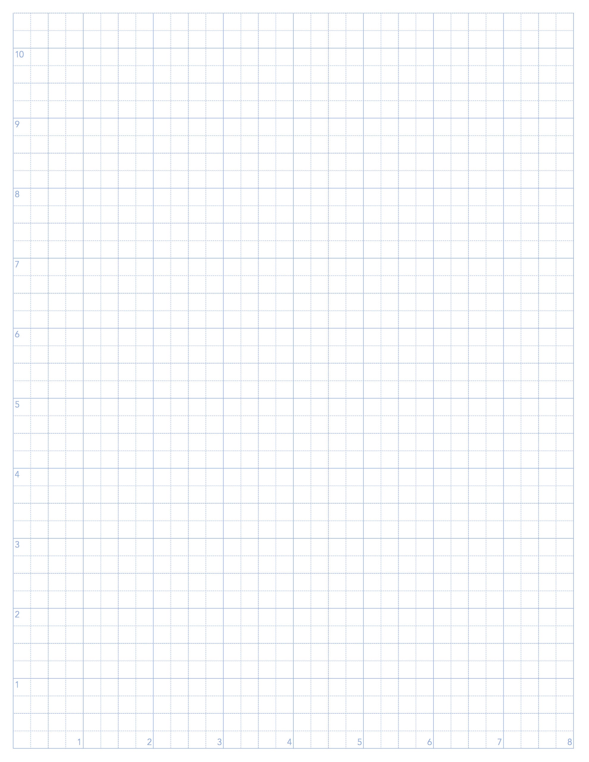 blank graph paper printable pdf etsy