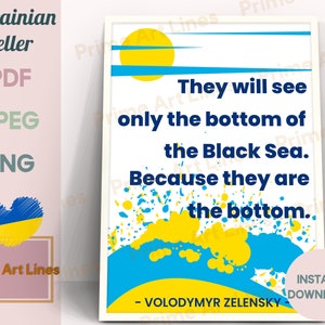 Volodymyr Zelensky Quote, Zelensky Poster, Volodymyr Zelensky Poster, Zelensky Saying, Stand with Ukraine, Digital File Ukraine Sellers