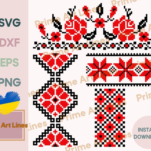 Ukraine Svg Ukrainian Svg Ukraine Embroidery Svg Ukraine Etsy