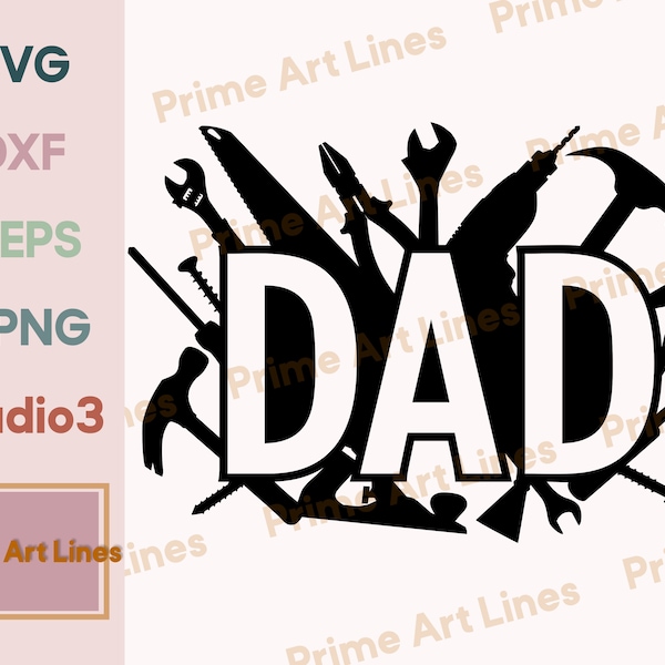 Dad SVG, Dad Tools SVG, Dad Tools PNG, Tools Svg, Mechanics Svg, Father's Day Svg, Father's Day Shirt, Cut Files for Cricut or Silhouette