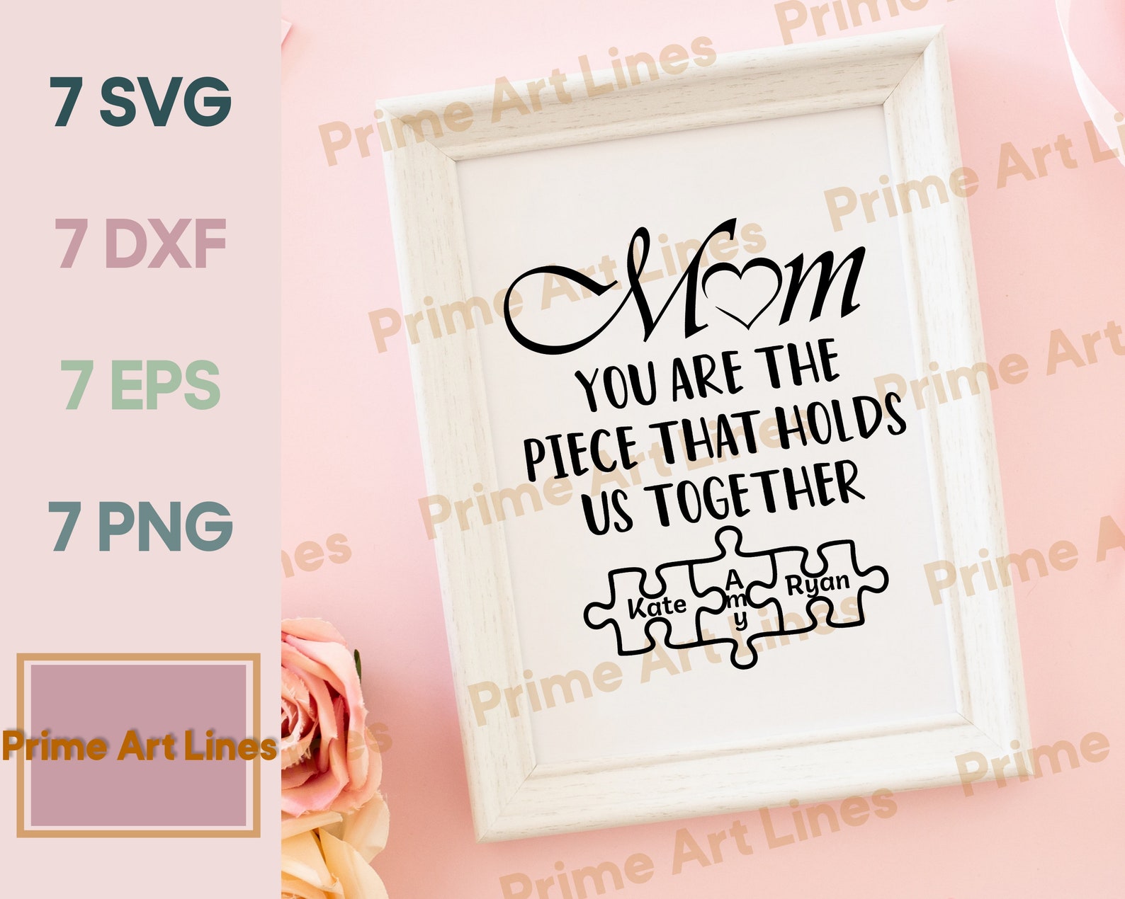 Mom You Are The Piece That Holds Us Together Svg