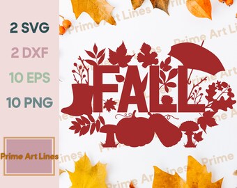 FALL SVG, Fall leaves SVG, Autumn Svg, Svg Fall, Fall Welcome Sign Svg, Pumpkin Svg, Cut Files for Cricut or Silhouette