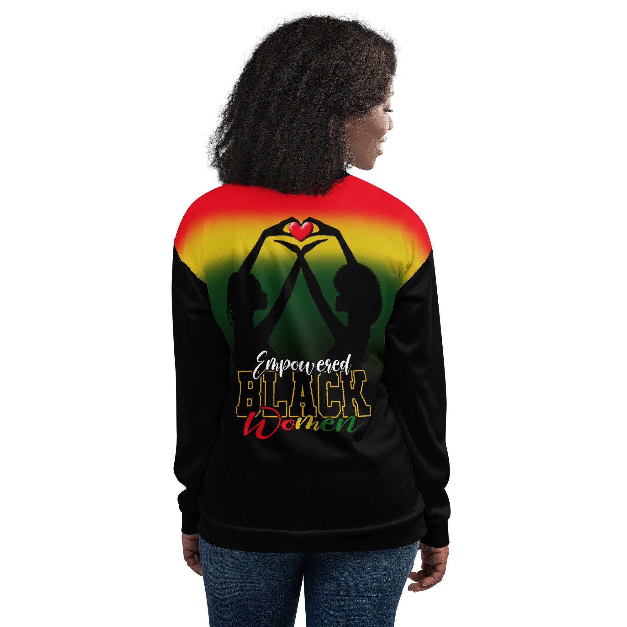 Empowered Black Women Men's Bomber Jacket