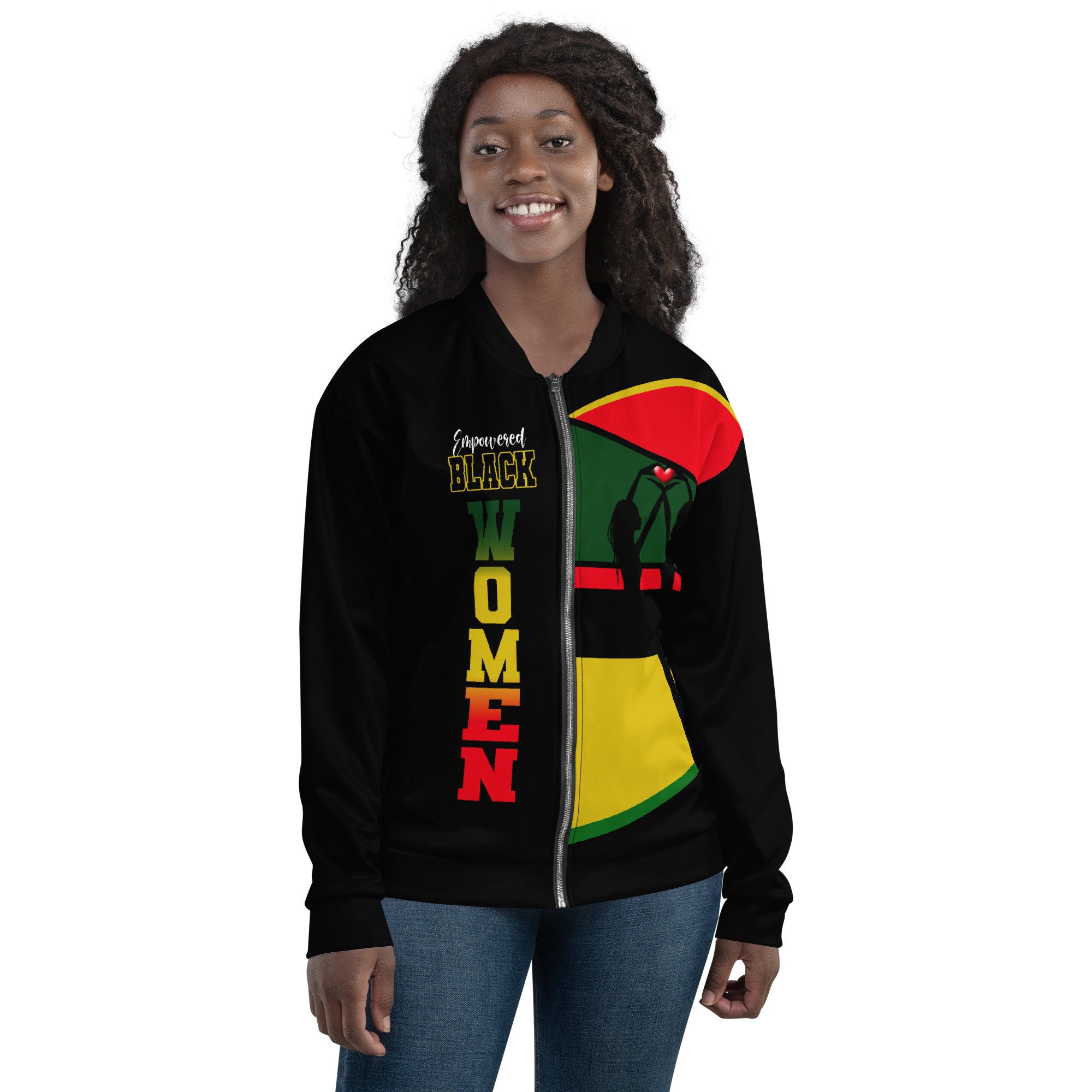 Empowered Black Women Men's Bomber Jacket