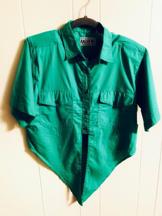 FREE SHIPPING NWT Vintage Andrew Sports button up… - image 2