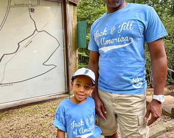 ADULT JJOA Blue Script T-Shirt - Jack and Jill of America