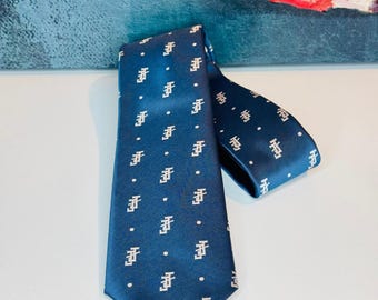 Jack and Jill of America navy/grey classic tie (also see bow tie)