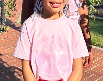 JJOA YOUTH Pink Unisex t-shirt with Traditional Seal logo - Jack and Jill of America