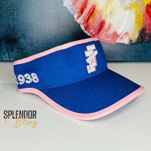 Navy/Pink JJ branded Visor — Jack and Jill of America