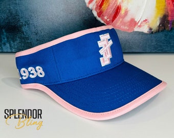 Navy/Pink JJ branded Visor — Jack and Jill of America