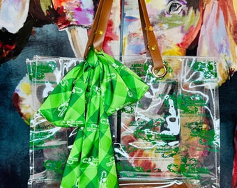 LINKS PVC Branded Tote Bag (tie scarf sold separately)