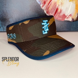 Camo/blue JJ branded Visor — Jack and Jill of America