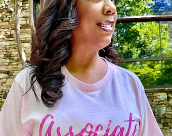 ADULT JJOA Pink Associate T-Shirt - Jack and Jill of America