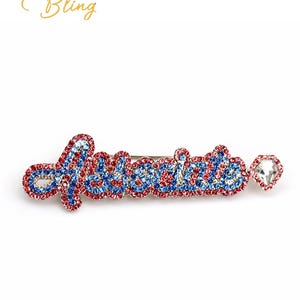 JJOA Rhinestone Script Associate Jewel Brooch - Jack and Jill of America