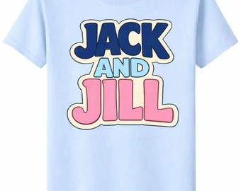 JJOA YOUTH Light Blue Graffiti Jack and Jill t-shirt
