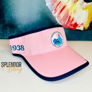 Pink/Navy JJ Seal Visor — Jack and Jill of America