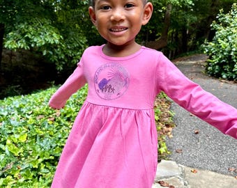 JJOA TODDLER Girls 2T-5T Pink Rhinestone Bling Dress - Jack and Jill