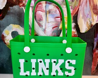 LINKS Bogg Inspired Beach Tote Bag