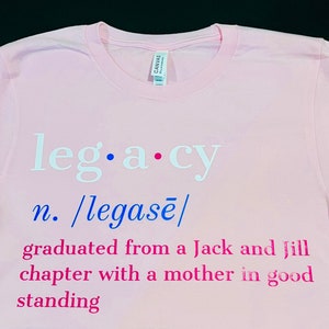 PINK Legacy T-Shirt - Graduate Jack and Jill of America