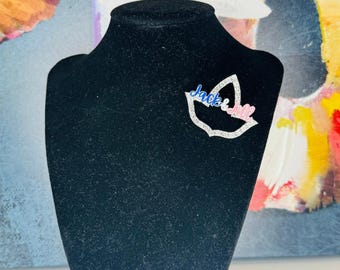 Jack and Jill of America Greek Inspired Ivy Rhinestone pin