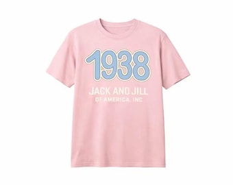 JJOA YOUTH Pink & Ivory 1938 Unisex Jack and Jill t-shirt - Jack and Jill of America