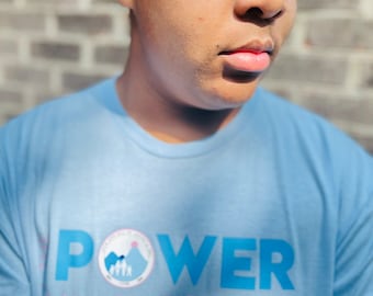 Light Blue Power to Make A Difference T-Shirt - Jack and Jill of America