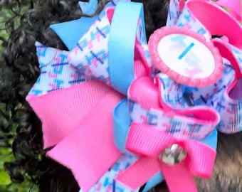 JJOA Girls Hair Bow w/covered clip - Jack and Jill of America, Inc.