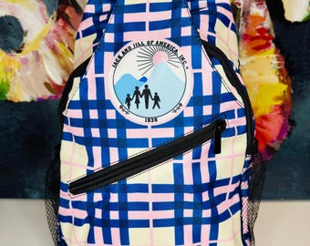 Jack and Jill Classic Plaid One Shoulder Backpack